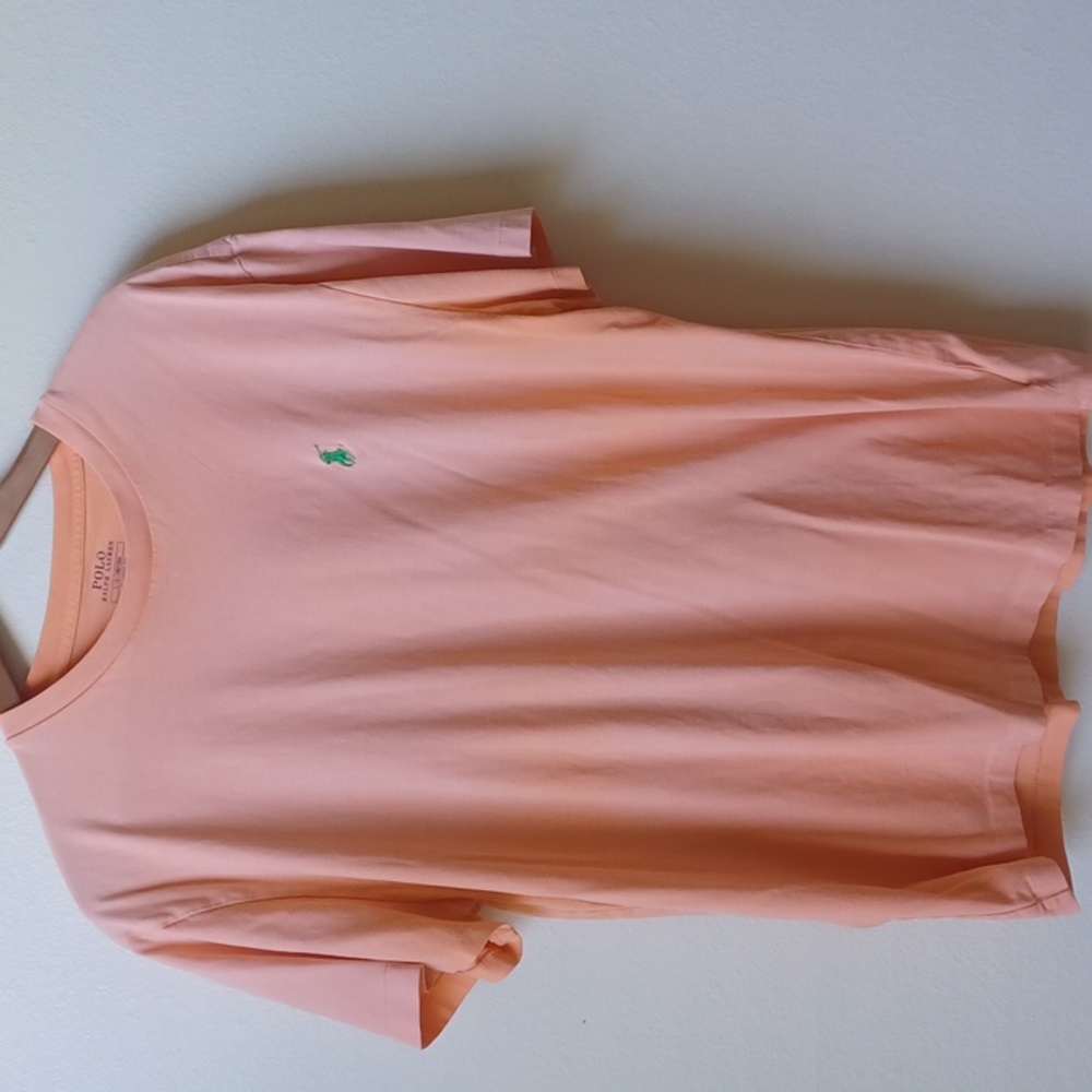 POLO Ralph Lauren Men's Tee T-shirt Classic Fit Size Large Coral
